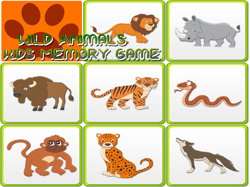 Read more about the article Kids Memory Wild Animals