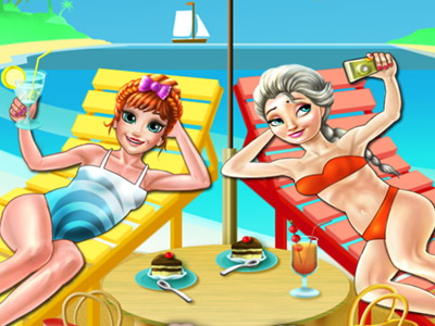 Read more about the article Elsa and Anna Beach Selfie