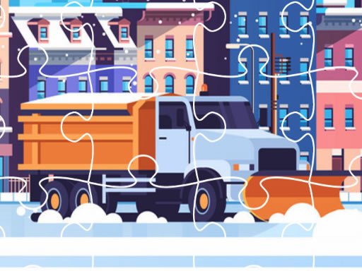 Read more about the article Snow Plow Trucks Jigsaw