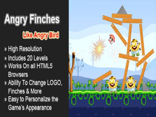 Read more about the article Angry Finches Funny HTML5 Game