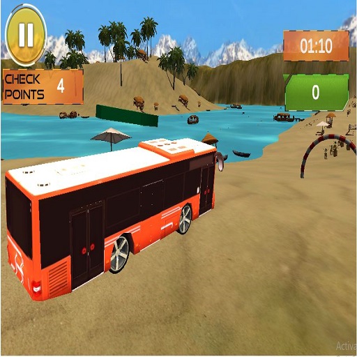 Read more about the article Beach Bus Driving : Water Surface Bus Game