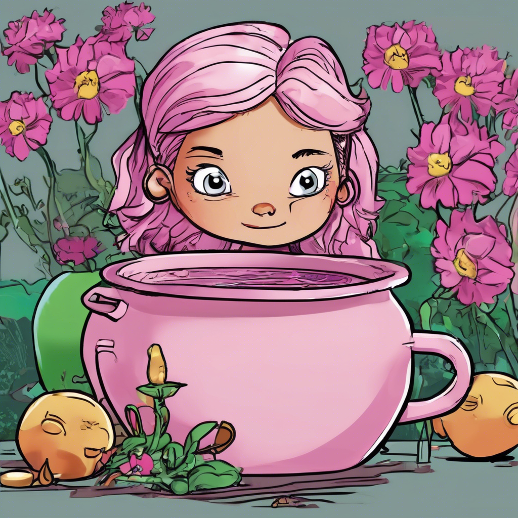Felicia and the Pot of Pinks – comic story for kids
