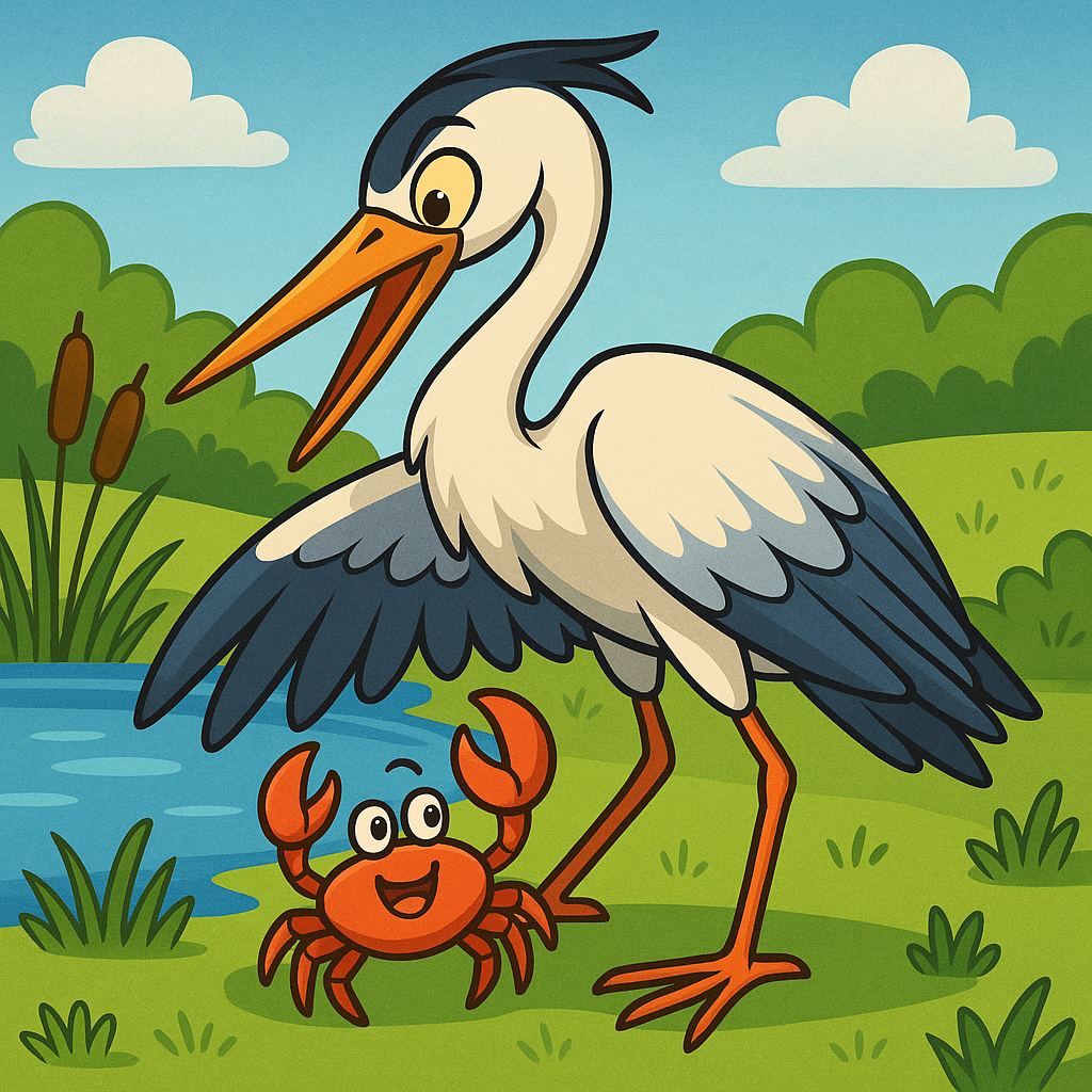 Read more about the article Panchatantra Story: Heroic Heron Protects Crab in Wholesome Tale