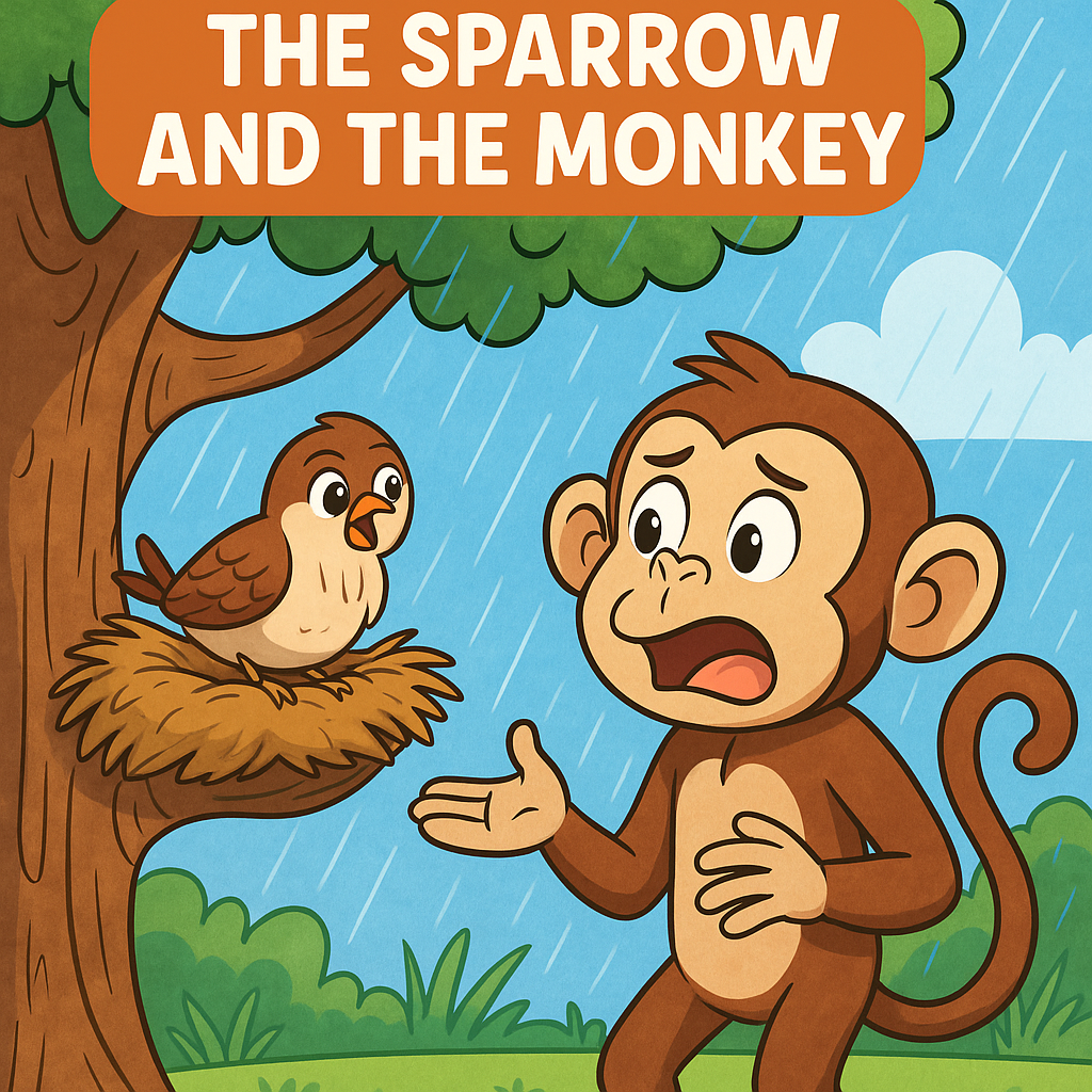 You are currently viewing Panchatantra Story of the Sparrow and the Monkey: A Must-Have Tale for Kids