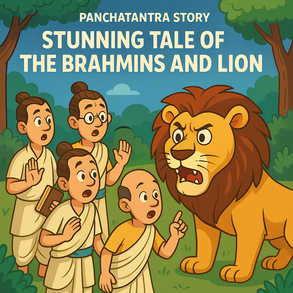 You are currently viewing Panchatantra Story: Stunning Tale of the Brahmins and Lion