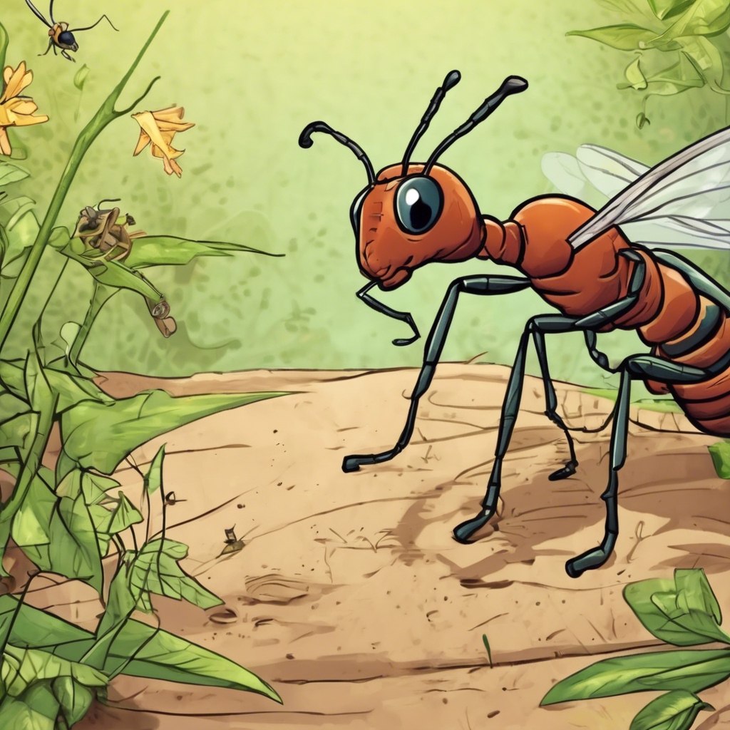 Read more about the article The Ant and the Grasshopper – comic story for kids