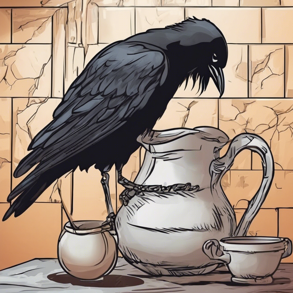 Read more about the article The Crow and the Pitcher – comic story for kids