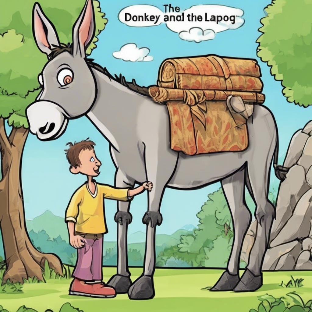 Read more about the article The Donkey and the Lapdog – comic story for kids