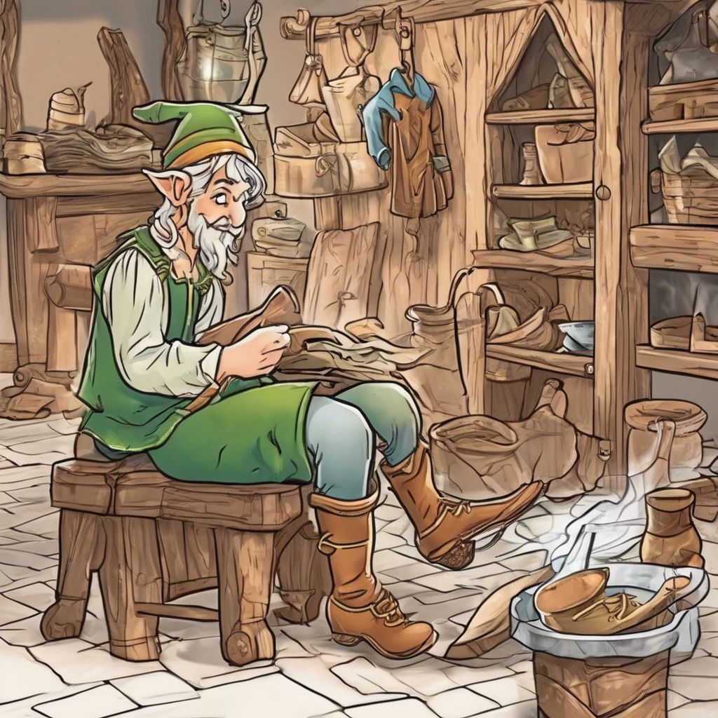 The elves and the shoemaker – comic story for kids