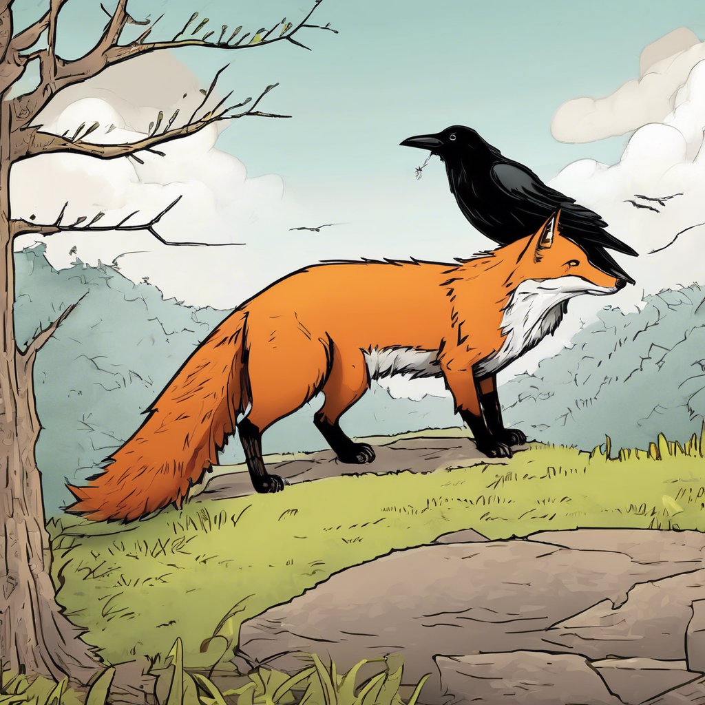 Read more about the article The Fox and the Crow – comic story for kids