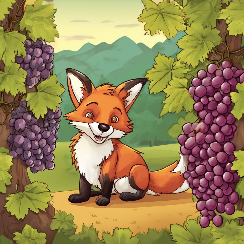 Read more about the article The Fox and the Grapes – comic story for kids