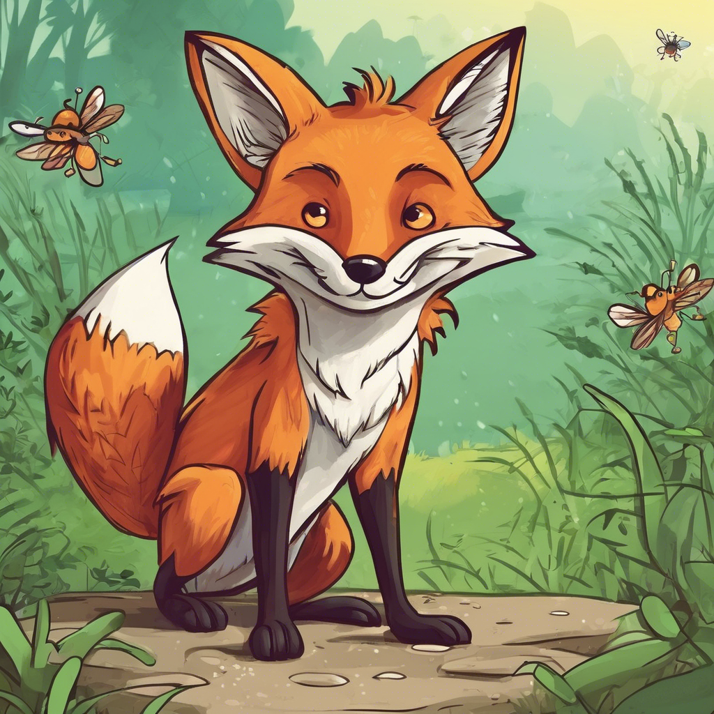 Read more about the article The Fox and the Mosquitoes – comic story for kids