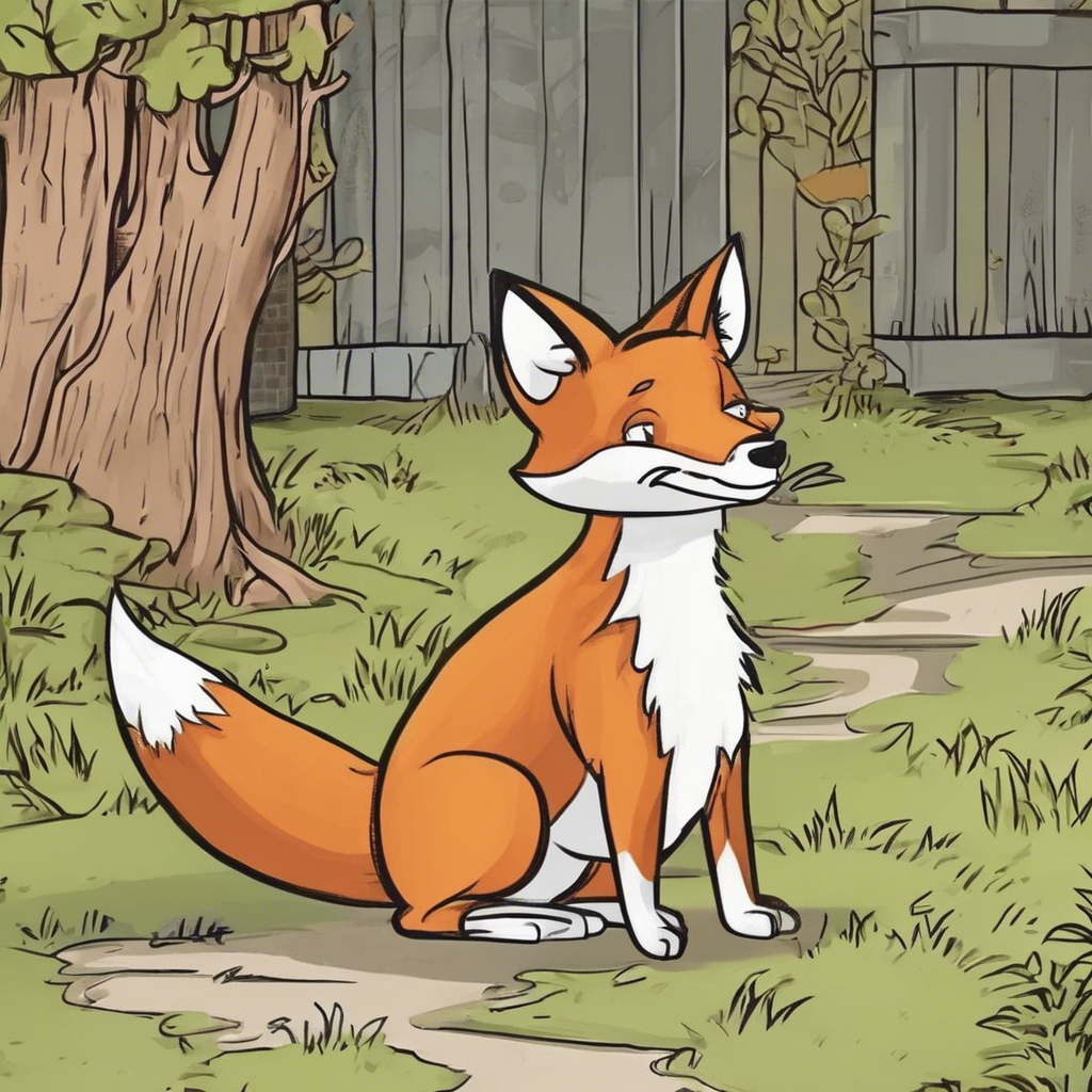 Read more about the article The Fox, the Cock, and the Dog – comic story for kids