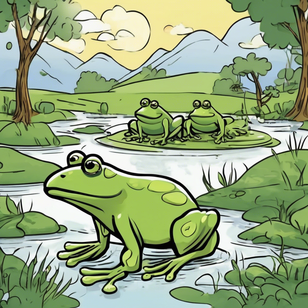 Read more about the article The Frog and the Ox – comic story for kids