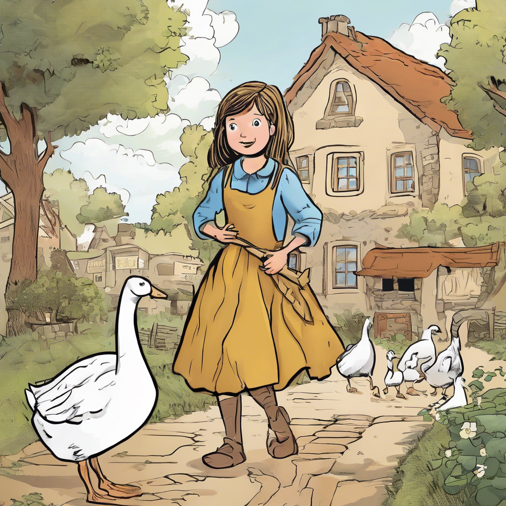 The goose-girl – comic story for kids