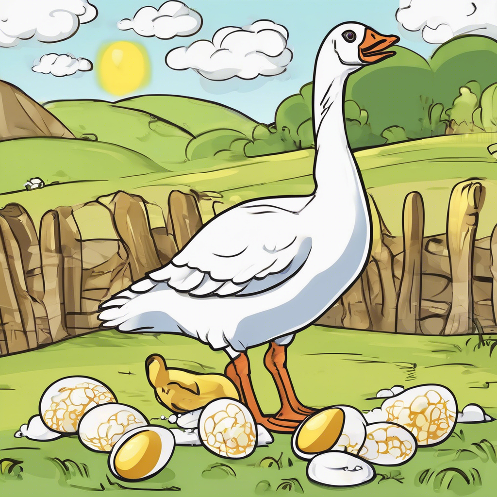 Read more about the article The Goose With the Golden Egg – comic story for kids