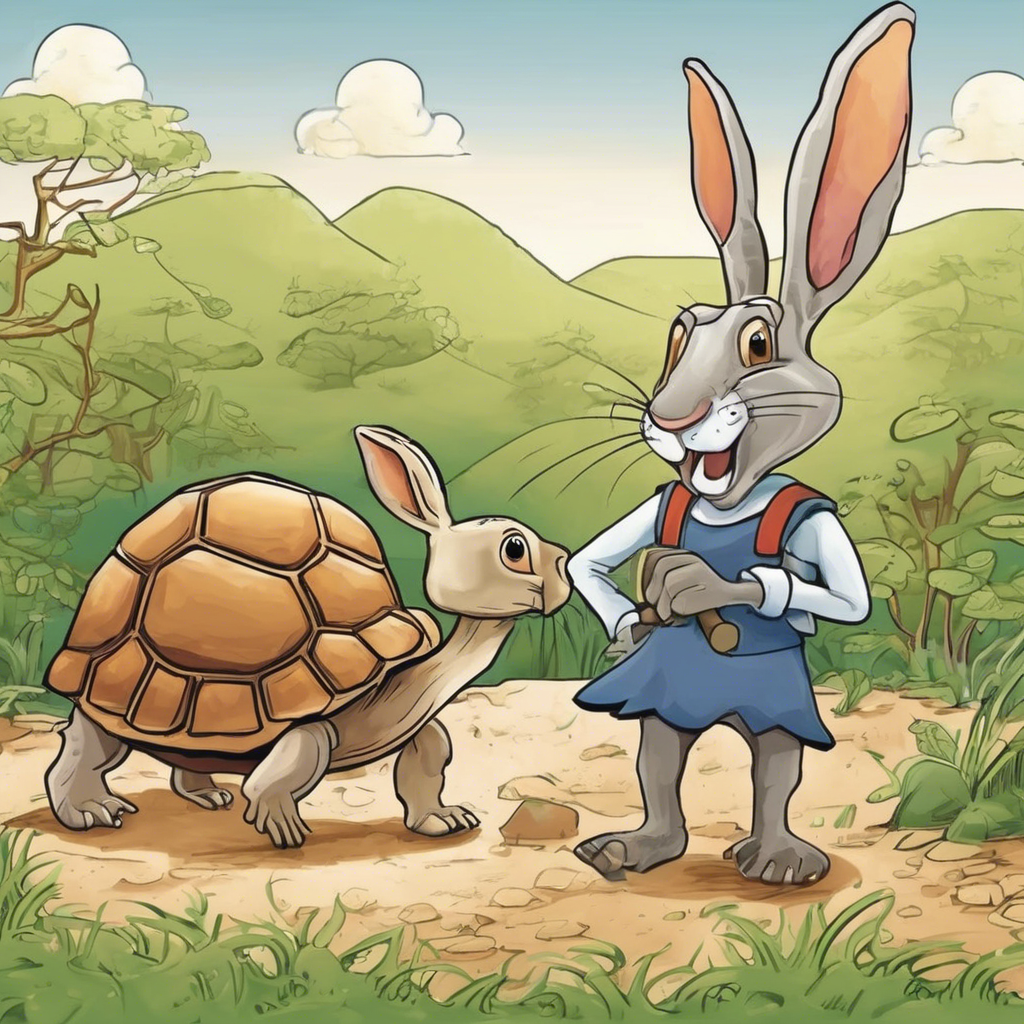 Read more about the article The Hare and the Tortoise – comic story for kids