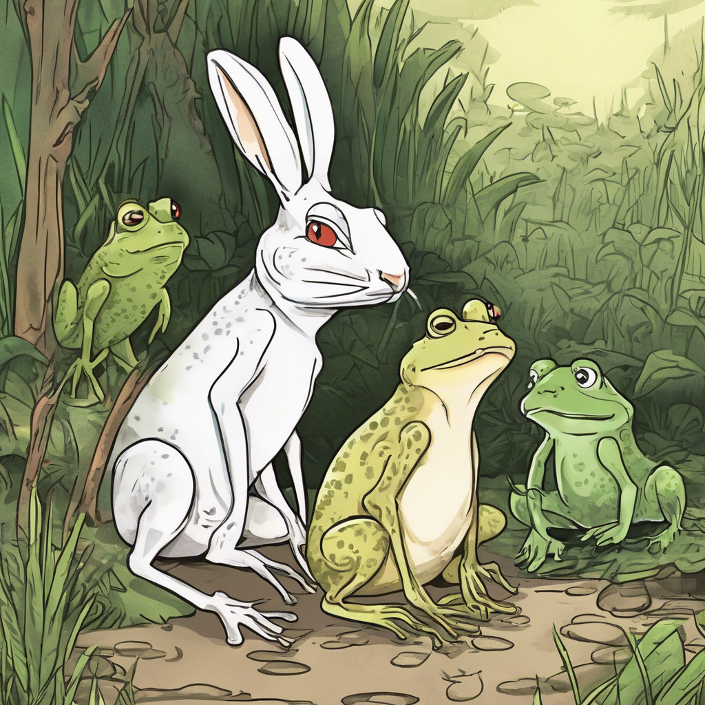 Read more about the article The Hares and the Frogs – comic story for kids