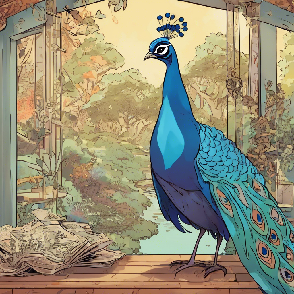 Read more about the article The Jay and the Peacock – comic story for kids