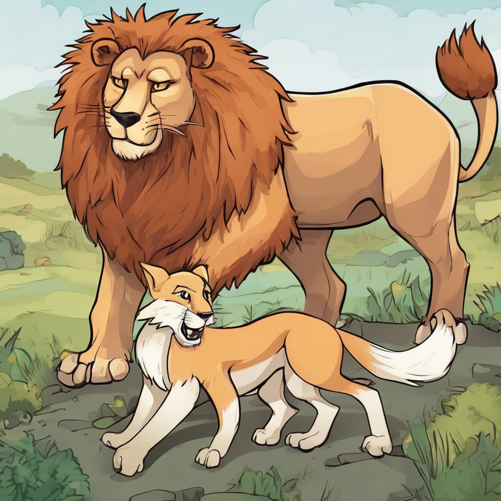 Read more about the article The Lion, the Fox, and the Beasts – comic story for kids