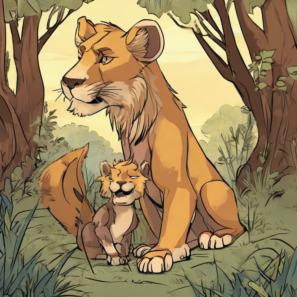 Read more about the article The Lioness and the Vixen – comic story for kids