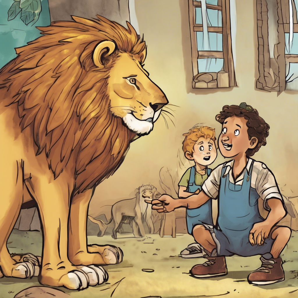 Read more about the article The Lion’s Share – comic story for kids