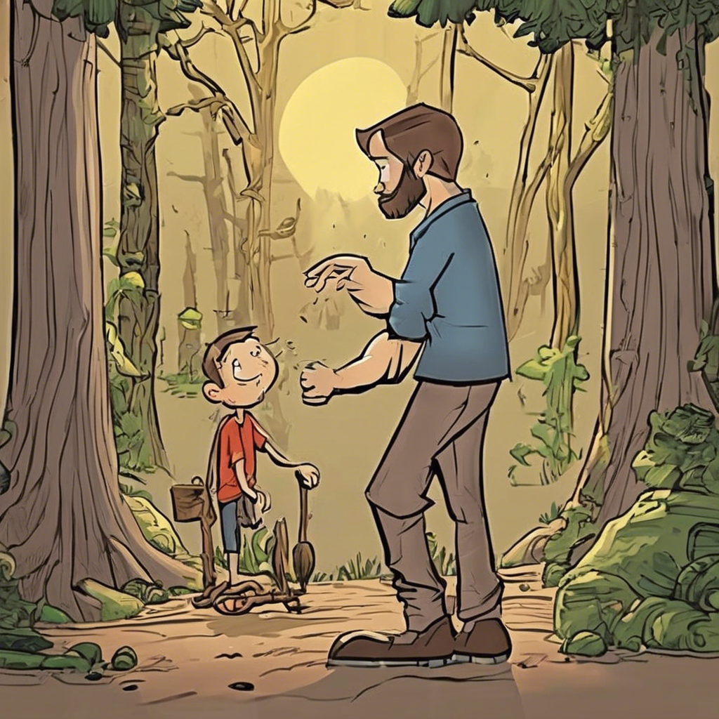Read more about the article The Man and the Wood – comic story for kids