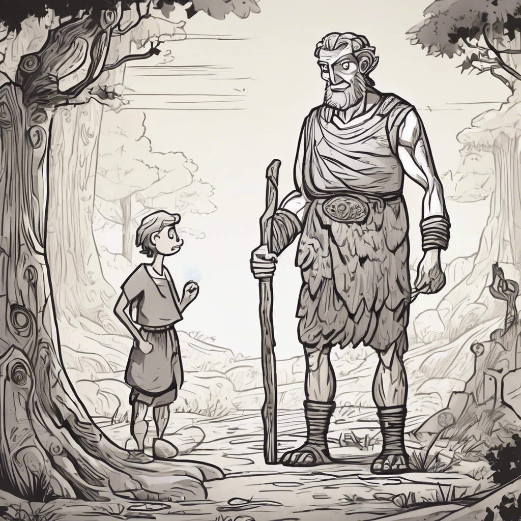 Read more about the article The Man and the Wooden God – comic story for kids