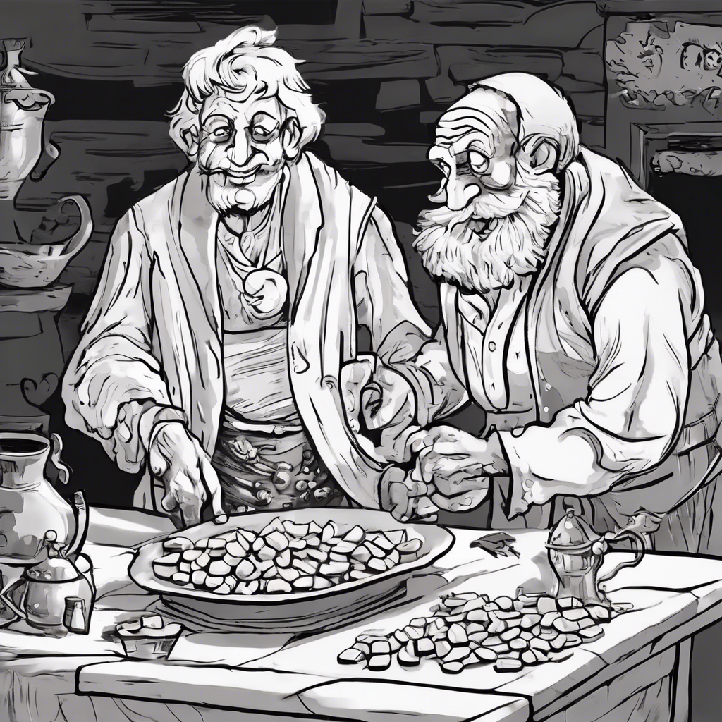 You are currently viewing The Miser and His Gold – comic story for kids
