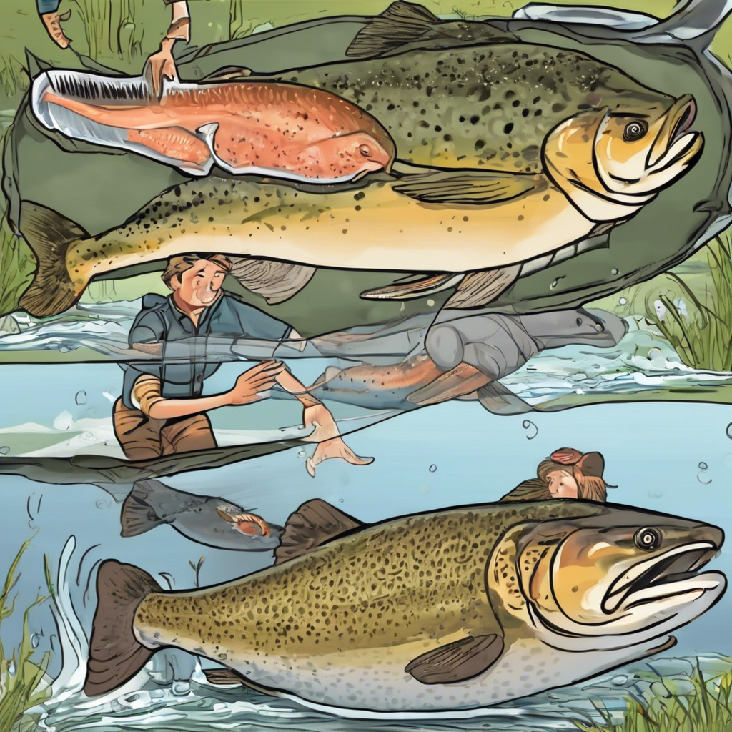 Read more about the article The Old Trout, the Young Trout, and the Salmon – comic story for kids