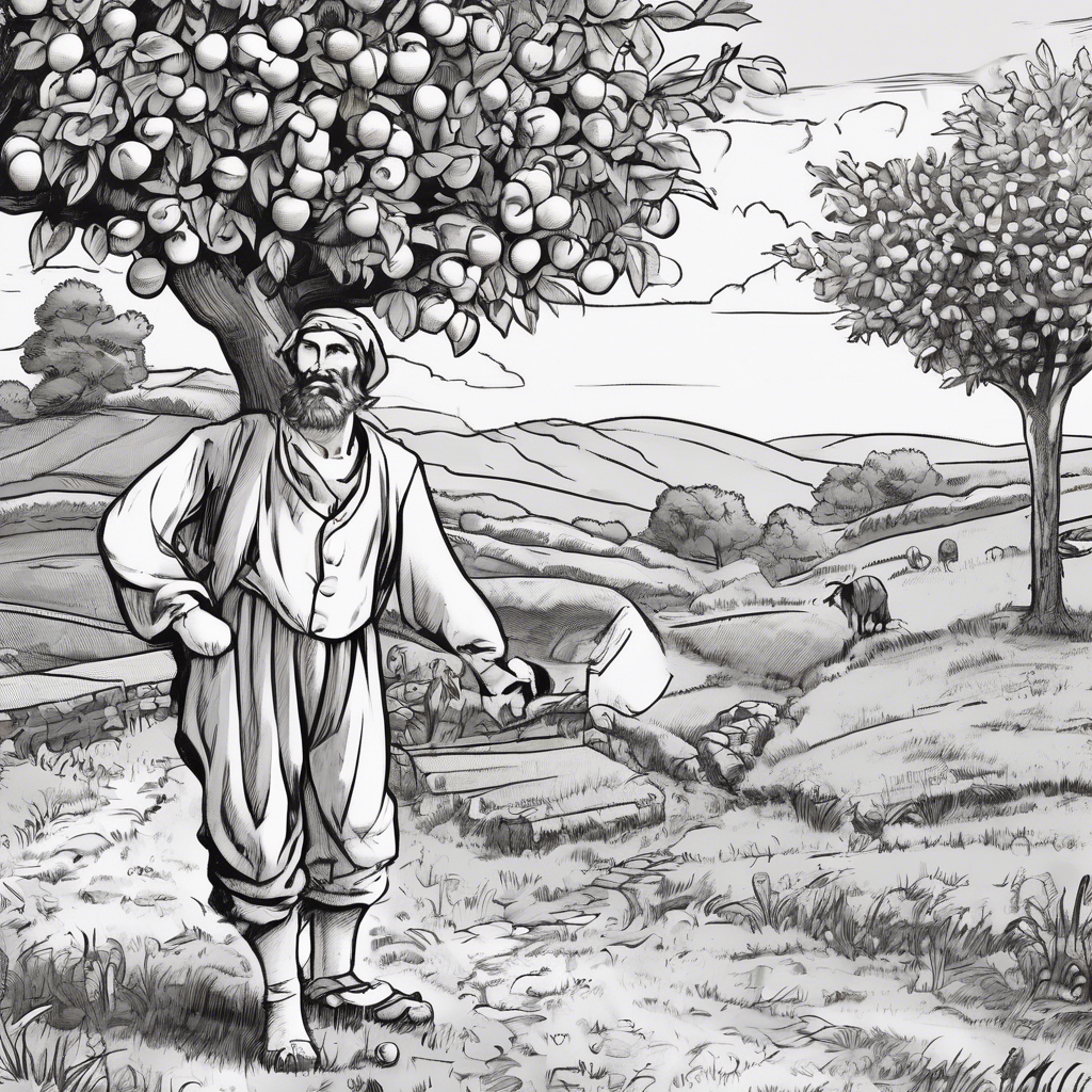 Read more about the article The Peasant and the Apple Tree – comic story for kids