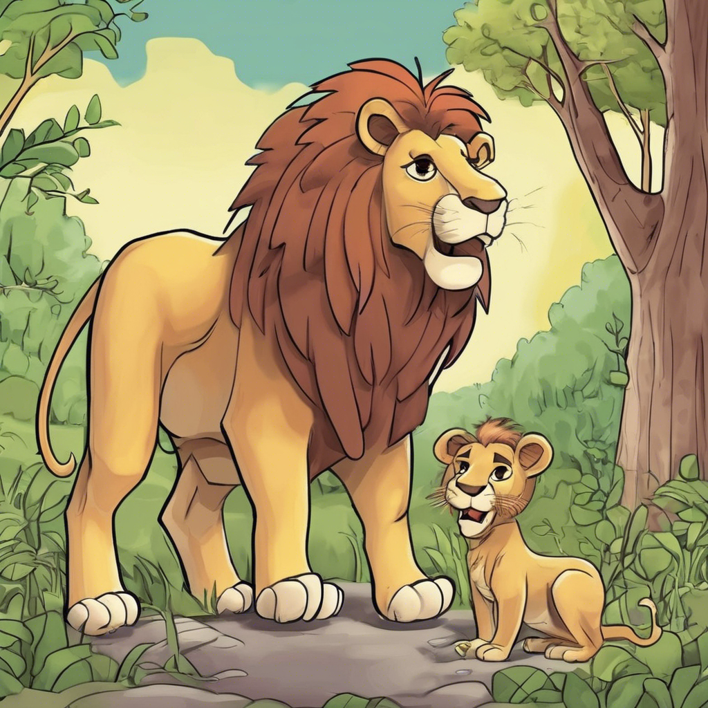 Read more about the article The Sick Lion – comic story for kids