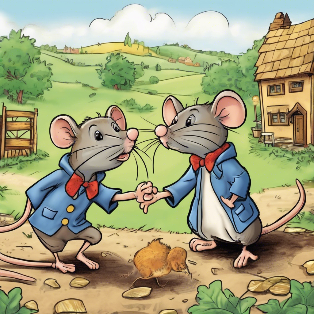 Read more about the article The Town Mouse and the Country Mouse – comic story for kids
