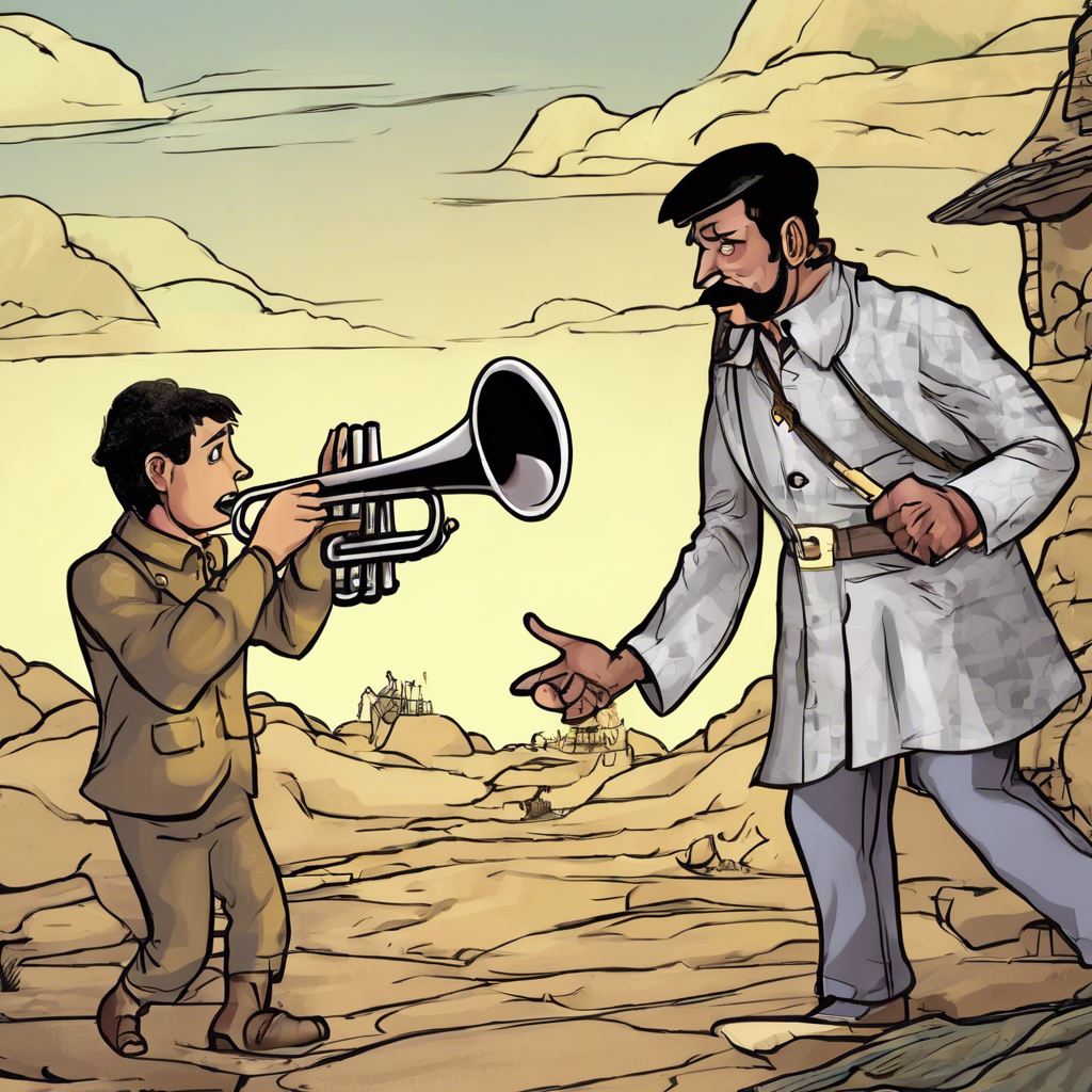 You are currently viewing The Trumpeter Taken Prisoner – comic story for kids