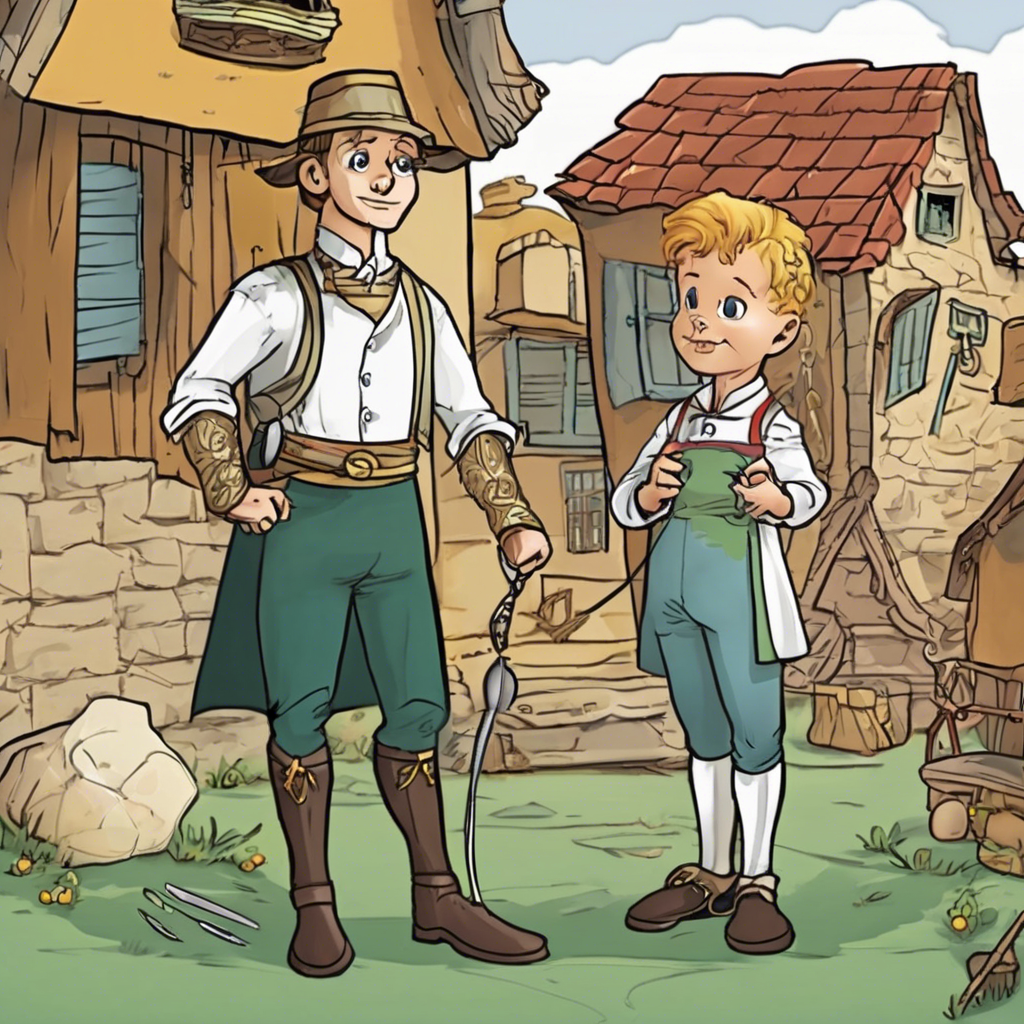 Read more about the article The Valiant Little Tailor – comic story for kids