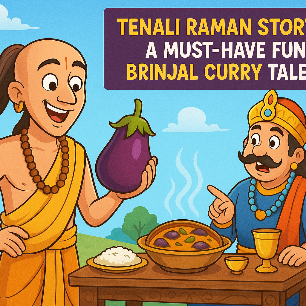 You are currently viewing Tenali Raman Story: A Must-Have Fun Brinjal Curry Tale