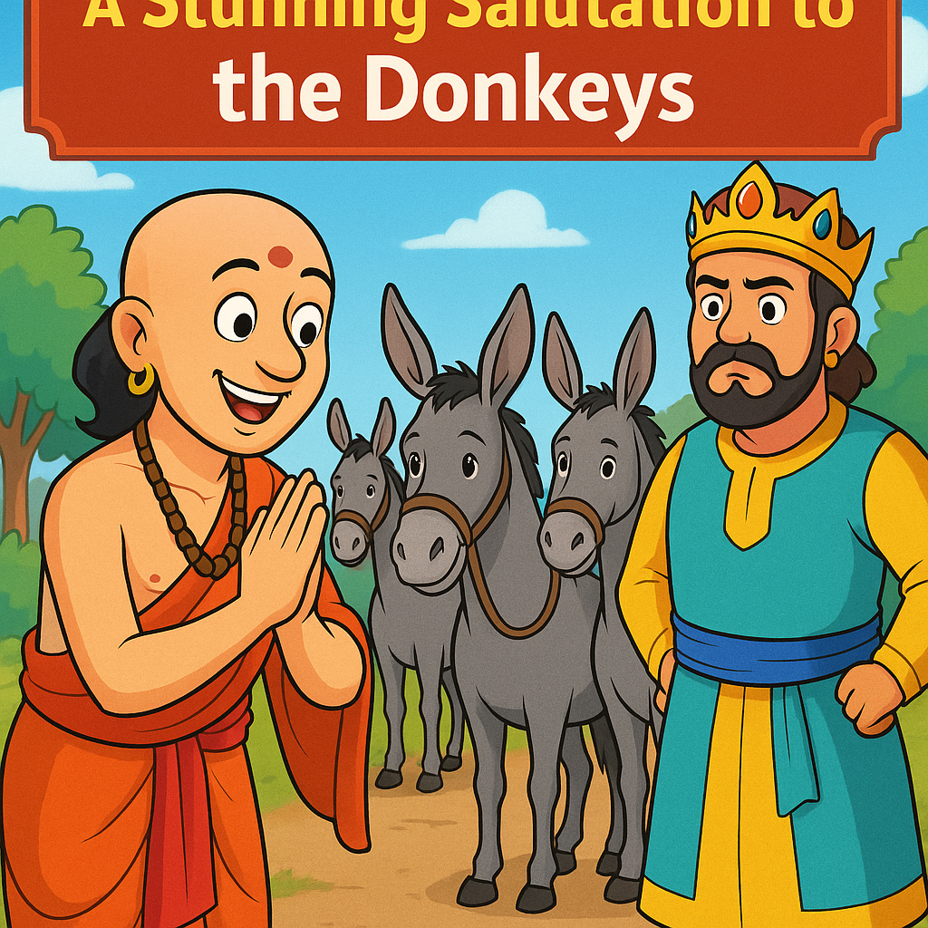 Read more about the article Tenali Raman Story: A Stunning Salutation to the Donkeys