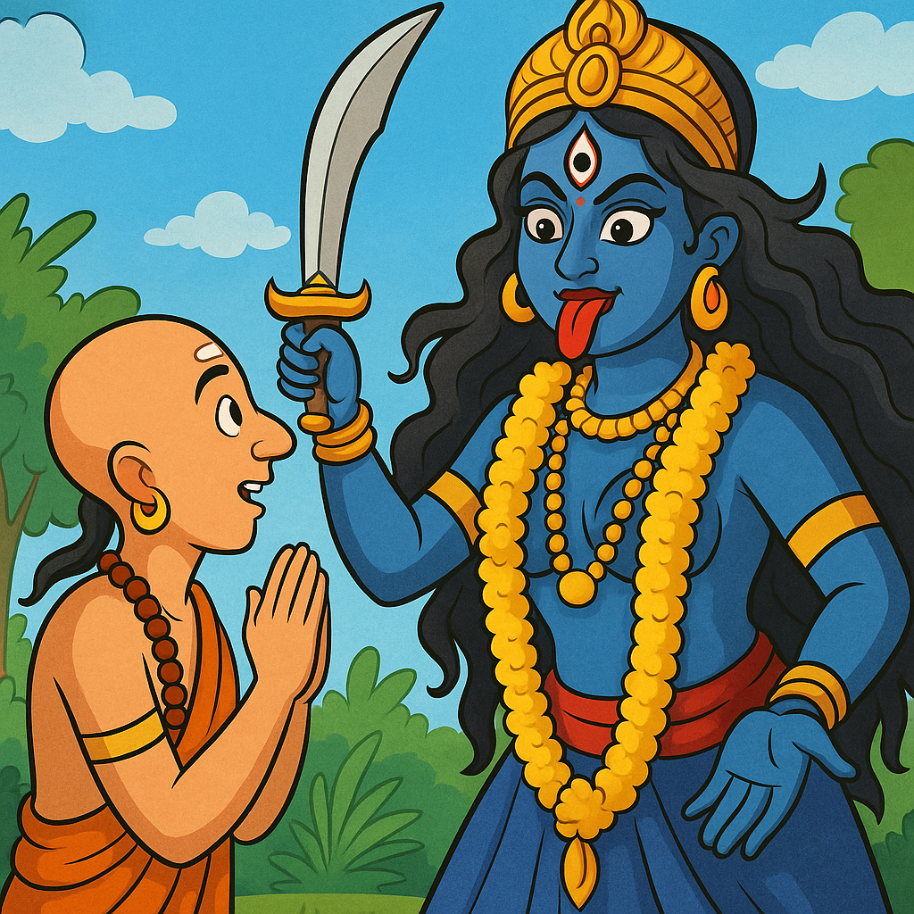 You are currently viewing Tenali Raman Story: Stunning Gift From Maa Kaali for Kids