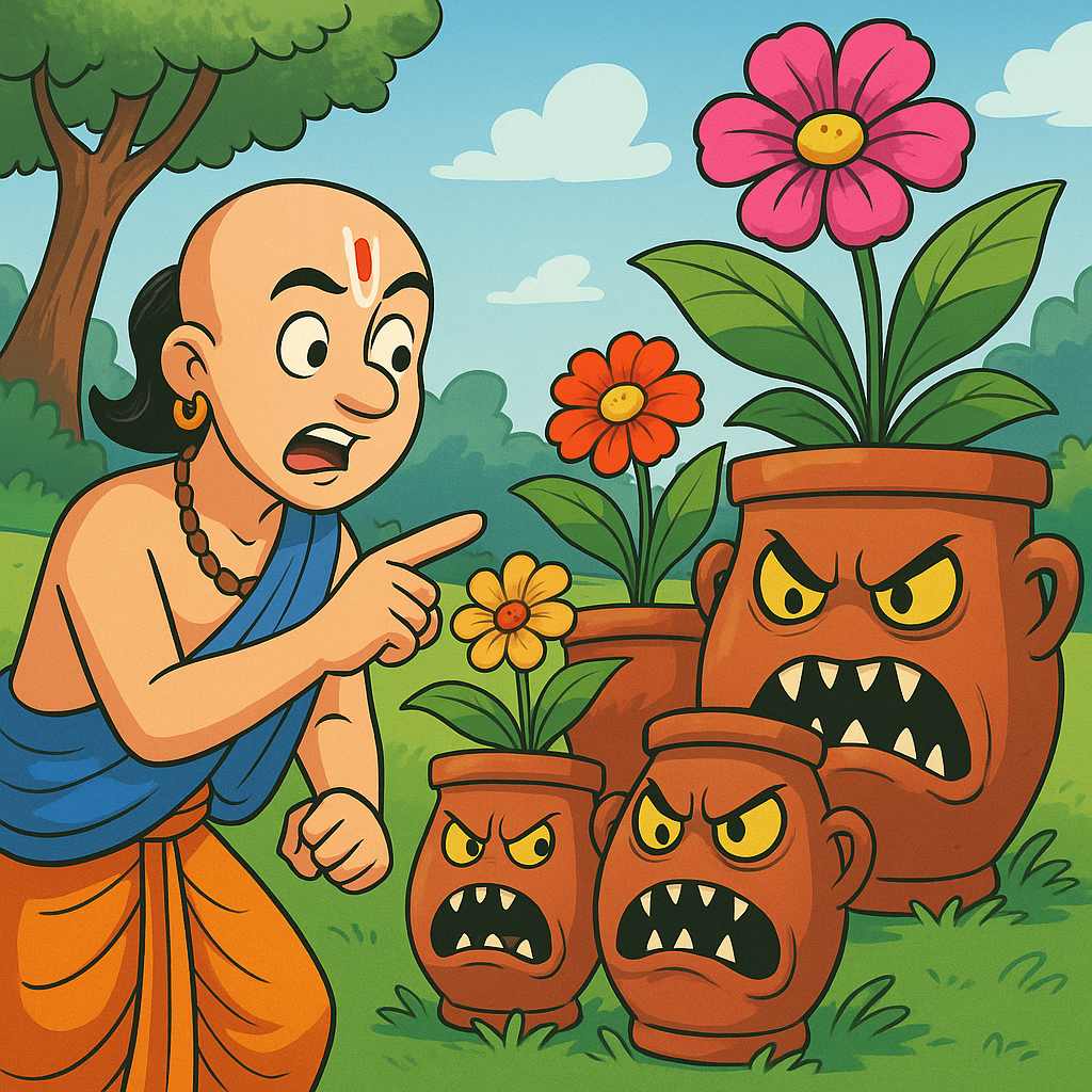 You are currently viewing Tenali Raman Story: Stunning Menacing Flowerpots for Kids