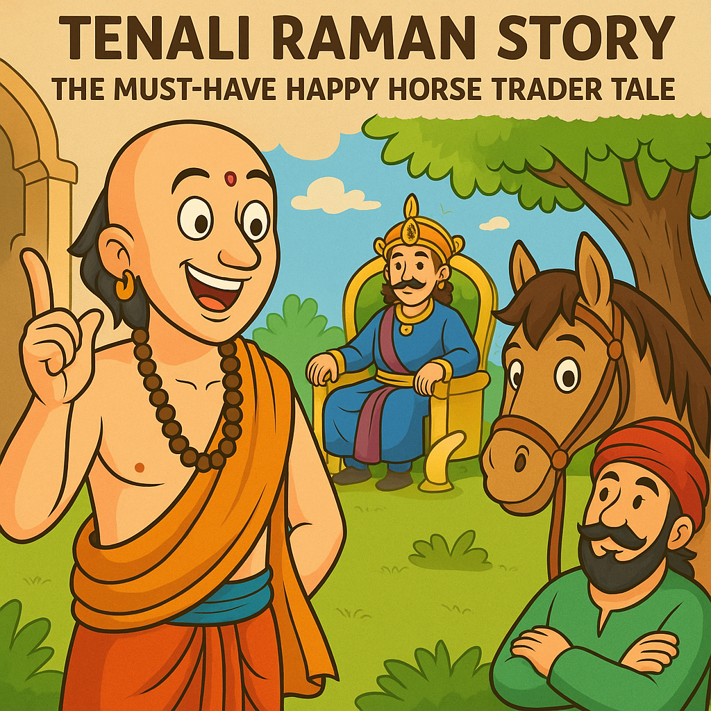 You are currently viewing Tenali Raman Story: The Must-Have Happy Horse Trader Tale