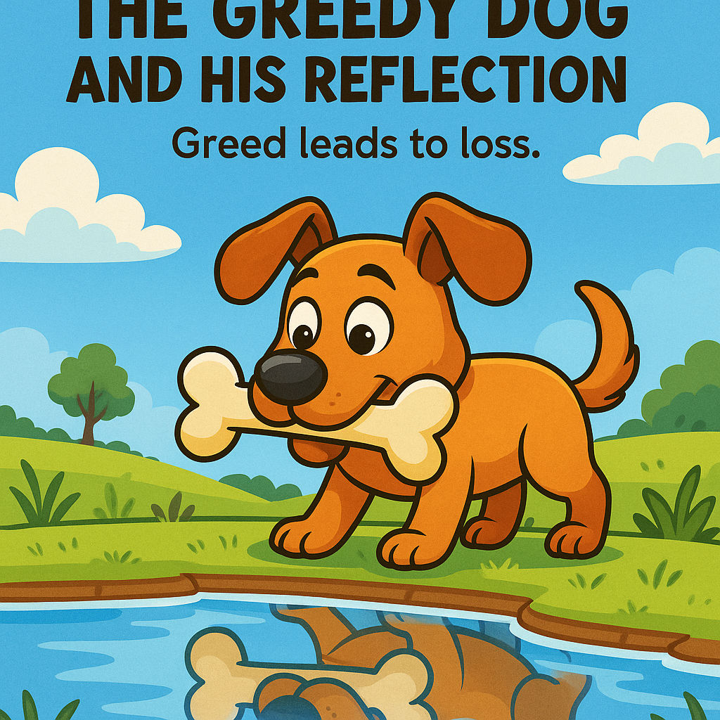 You are currently viewing The Greedy Dog and His Reflection – Lesson: Greed leads to loss.