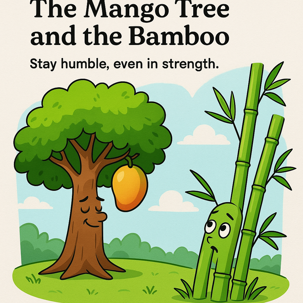 You are currently viewing The Mango Tree and the Bamboo – Lesson: Stay humble, even in strength.